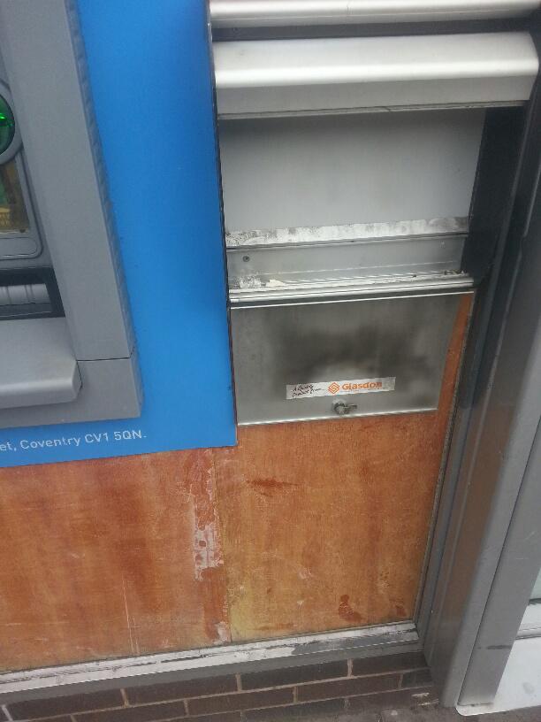 TheArrowGroupUK's tweet image. Arrow complete repair work to ATM wall for The Coventry Building Society #thecoventry #reactiverepairs