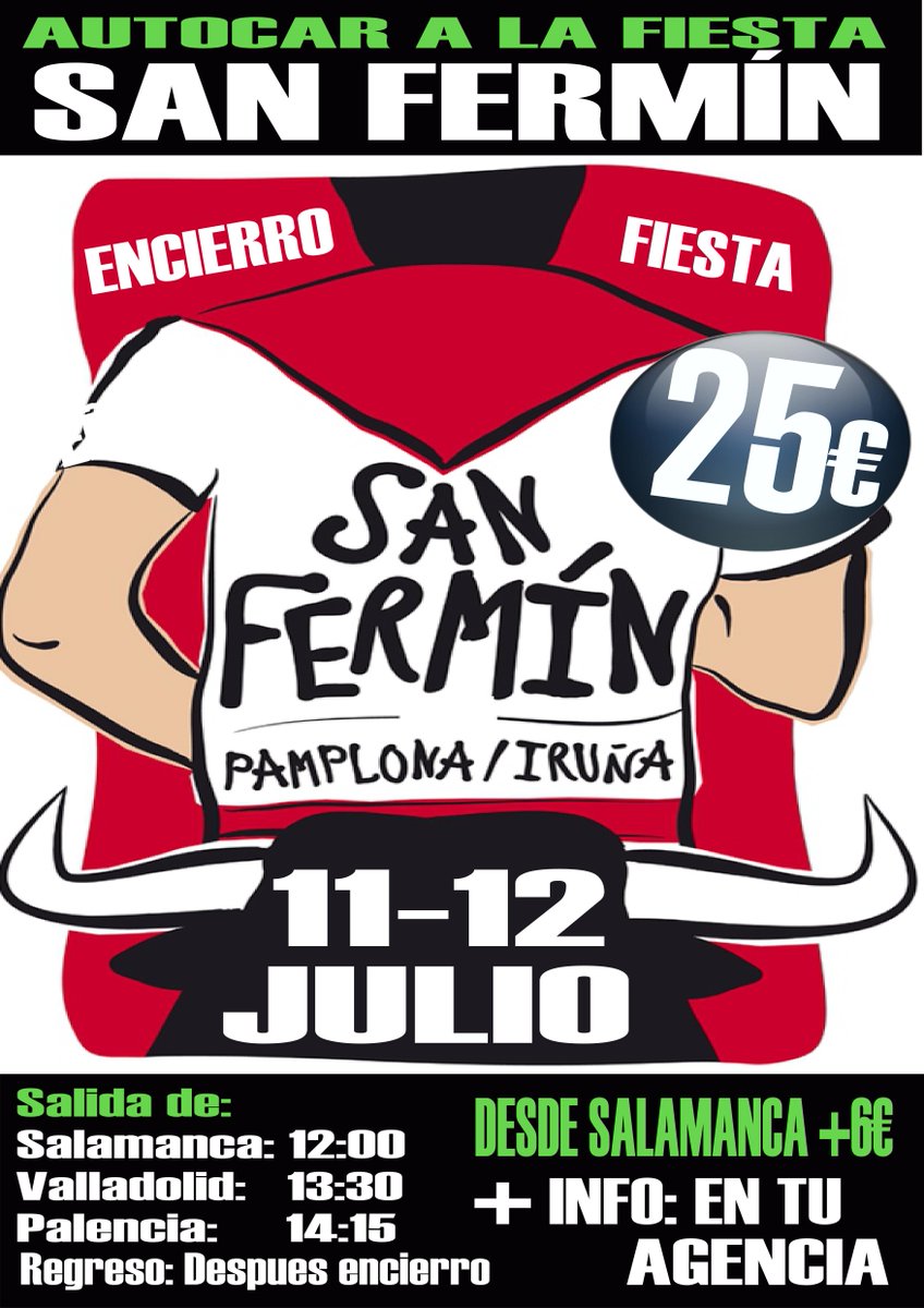 sindescanso_es's tweet photo. Primer bus completo para #viajeasanfermin2015. Como esperes mucho más te quedarás en tierra http://t.co/ORWuhMQWNM http://t.co/jAEGb0ewpJ