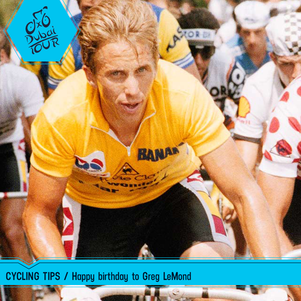 Happy birthday to Greg LeMond! He won the World Championship twice and the Tour de France three times. 