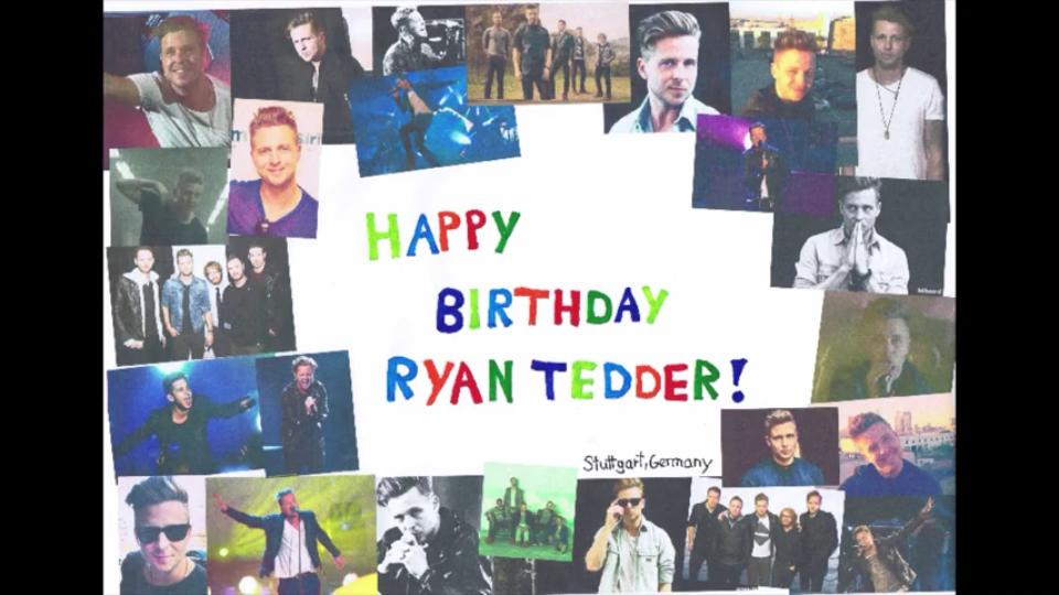  Happy Birthday Ryan Tedder! Enjoy your special day!   