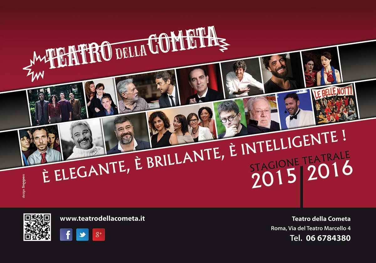 Una stagione elegante, brillante e intelligente al #Teatro della #Cometa... buff.ly/1diJ1Dk