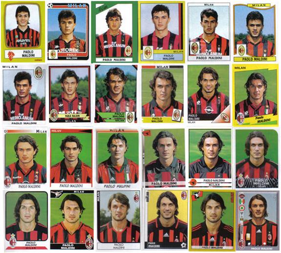 Happy Birthday to Paolo Maldini! Footballs Benjamin Button. (Pic via Panini) 