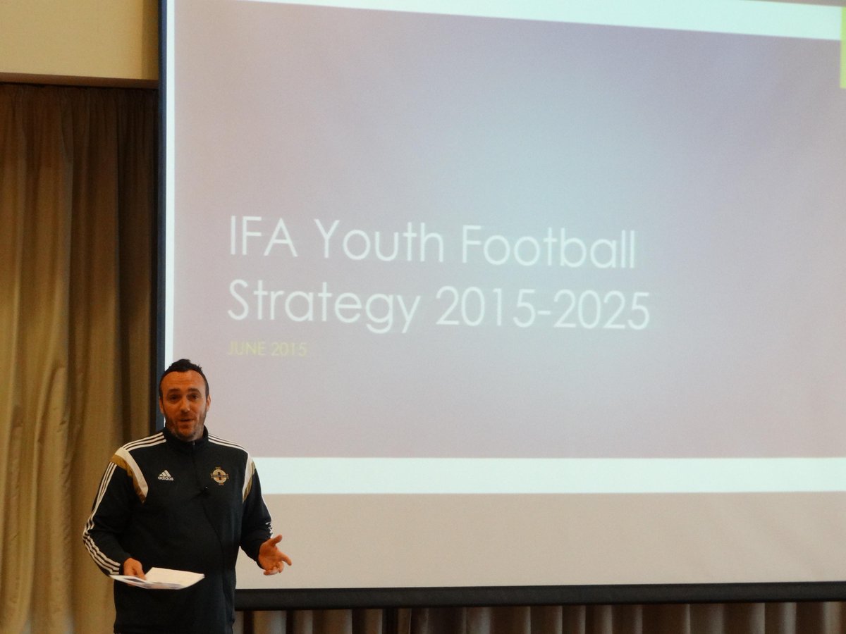 IFAFootballDev's tweet photo. Exciting times at the IFA as Director of Football Development @michaelffa8 delivers plans for our new Youth Strategy http://t.co/TE0Cs5Uli7