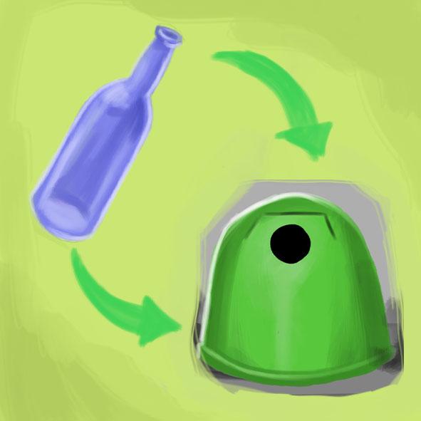 No es necesario quitar etiqueta a los envase vidrio que dejes en #ContenedorVerde  #Reciclar