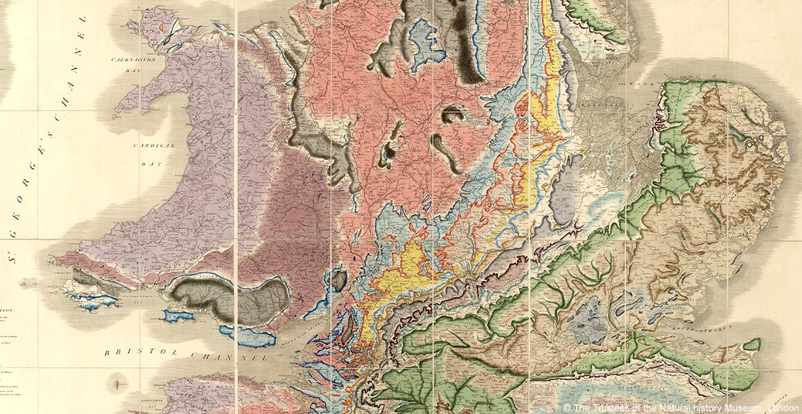 NHM_London's tweet photo. Celebrate the story of Britain's 1st geological map: #MappingaNation opens tomorrow http://t.co/KjiGTTpg2g #wsmith15 http://t.co/laixiXJckL