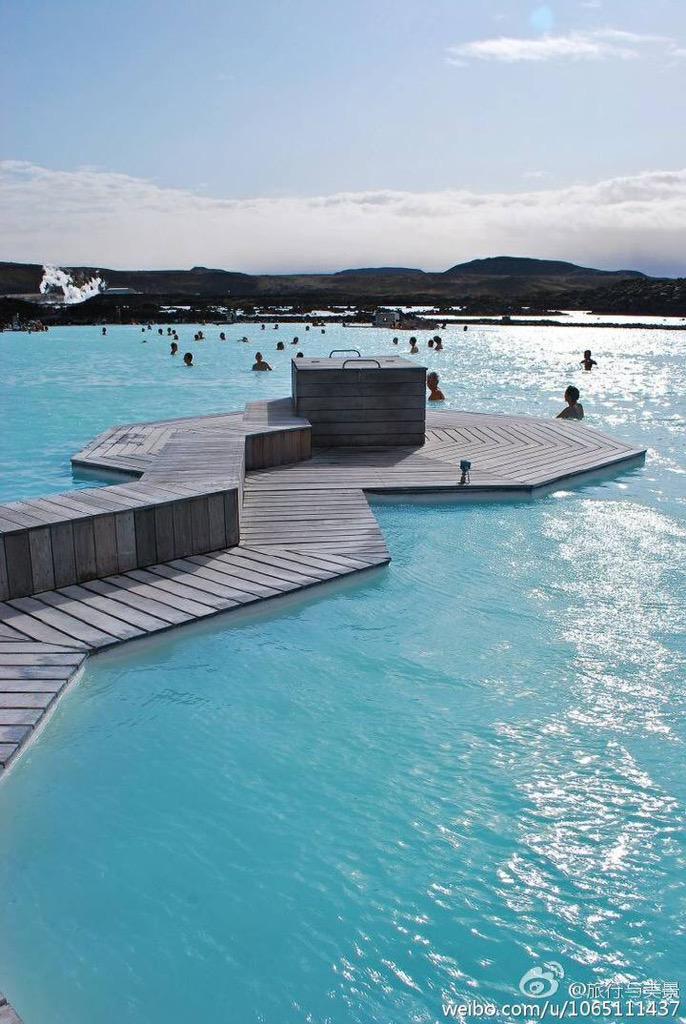 coffeethelover's tweet photo. 梦幻冰岛 blue lagoon💧 http://t.co/iewWXIq8W0