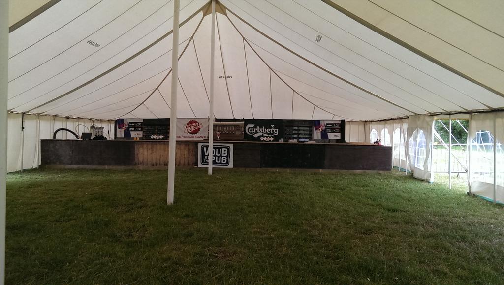 The main stage tent is ready for you all. Camping tickets now sold out but weekend and day tickets available on gate