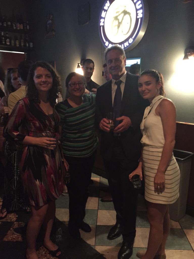 drake_carrie's tweet photo. My friends Lidia, Selene & Jaclyn with #GOTUS at the @USGIFypg networking event this week. #GEOINT2015 #TeamGEOINT http://t.co/4agFkblay2