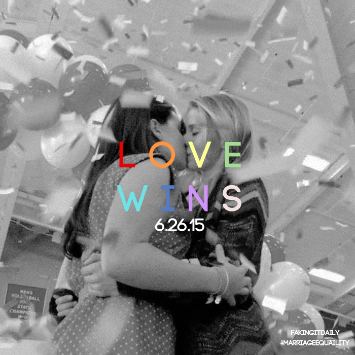 FakingItDaily's tweet photo. BE PROUD. #LoveWins #MarriageEquality #LoveIsLove http://t.co/408ZwqRHZS