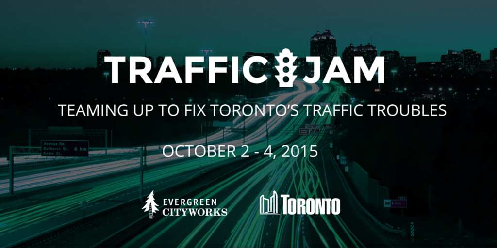 During the 48-hour TrafficJam, 150 engaged Torontonians will collaborate to build tools for real traffic solutions!