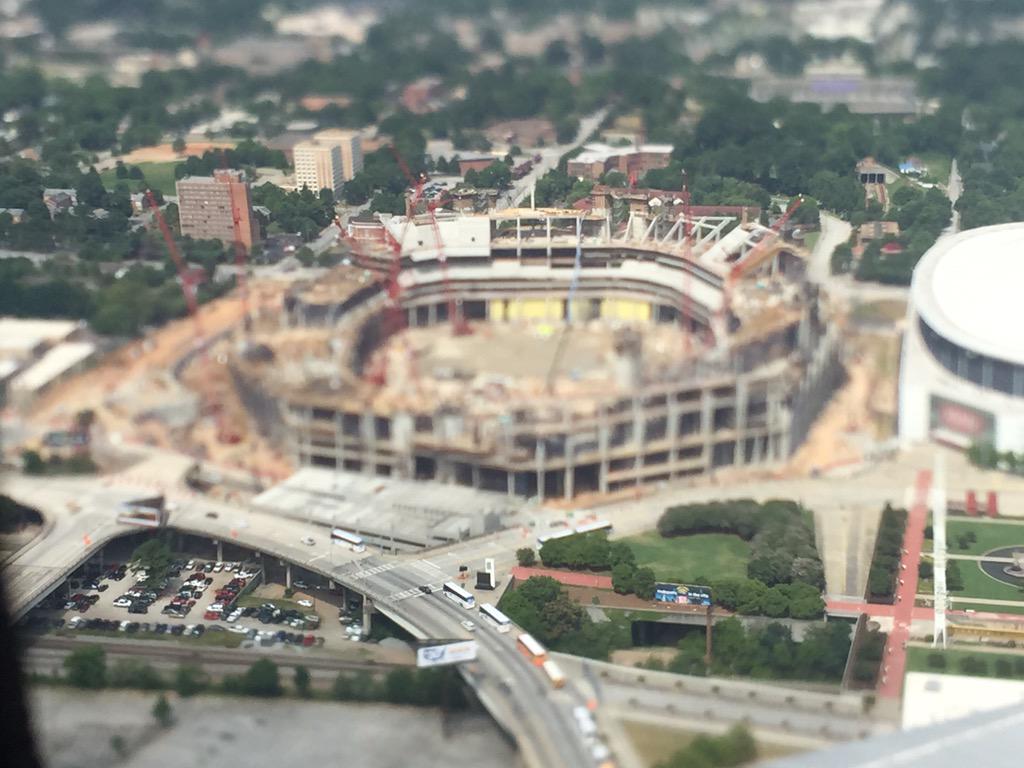 Making lots of progress on the new home of the <a href="/AtlantaFalcons/">Atlanta Falcons</a>