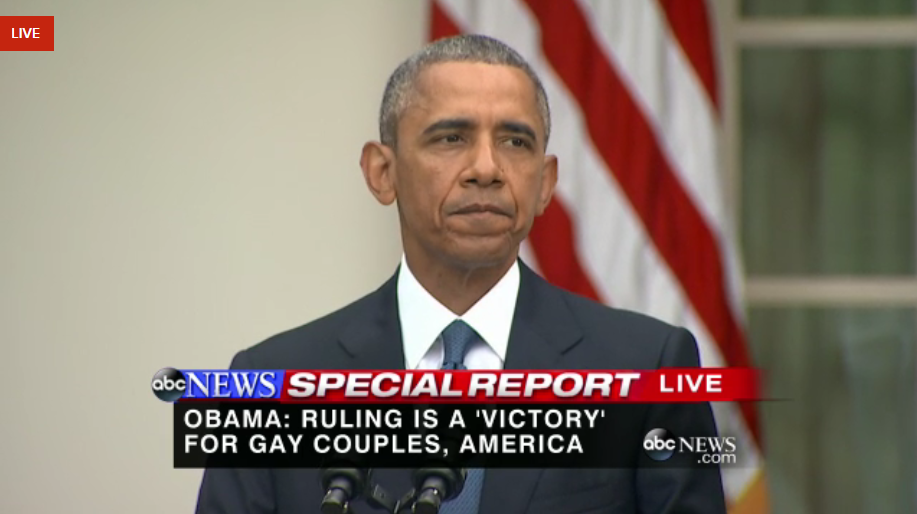 Pres Obama On Supreme Courts Same Sex Marriage Ruling “this Ruling 