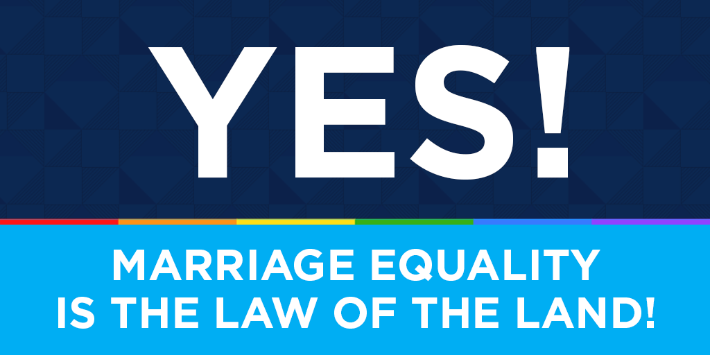 TheDemocrats's tweet photo. "Today we can say in no uncertain terms that we made our union a little more perfect." -@POTUS #LoveWins http://t.co/mBXreXGCaS
