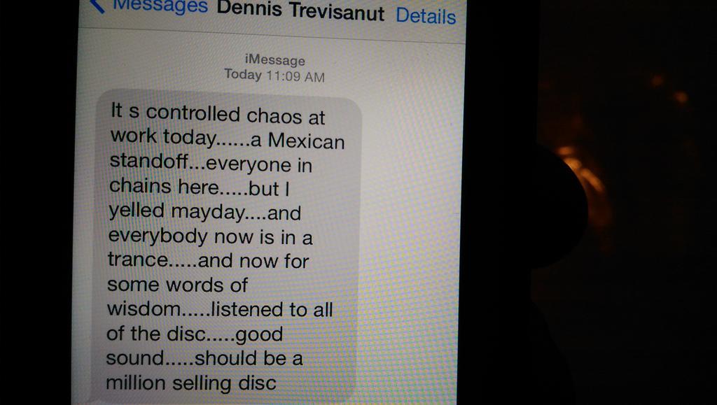 mannapoolband's tweet photo. First #CD sale today and this was his text to me, #mannapool http://t.co/zbAUYhX0CP