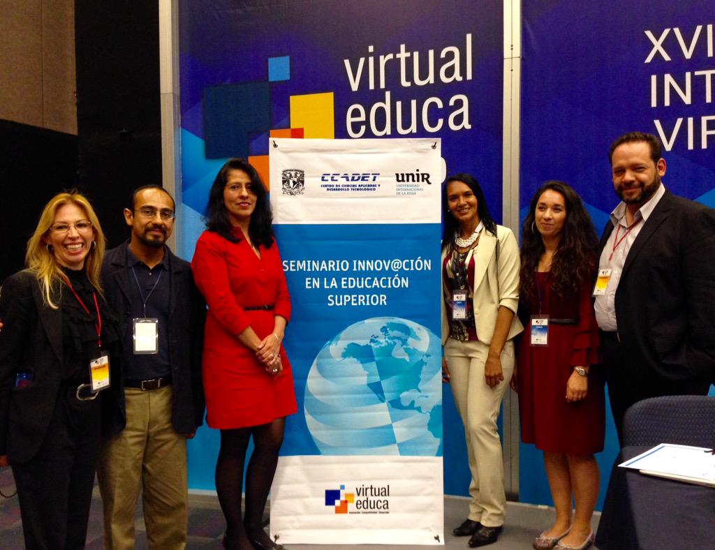 UNIR_Mexico's tweet photo. Tercer panel del Seminario "La innov@ción en la Educación Superior" @UNIR_Mexico @UNAM_MX #VirtualEducaGDL 2015 http://t.co/gJMrTr7FjT