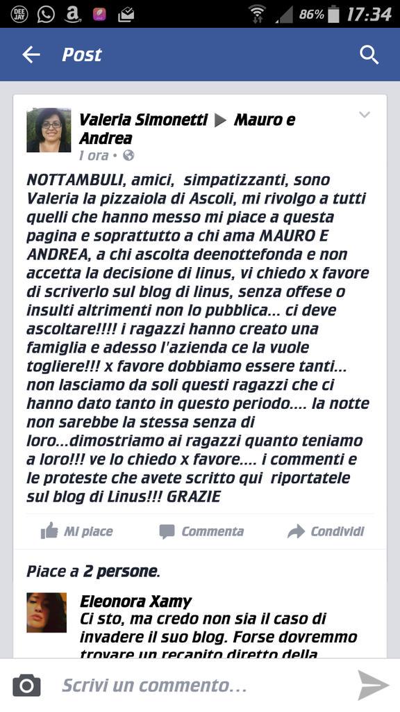 bocolag's tweet photo. @LinusDJ il popolo di #deenottefonda rivuole il suo programma notturno http://t.co/SD2bSGDh3g