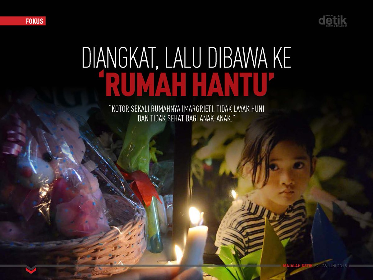 Selain memberi makan ayam, ternyata Engeline juga harus membersihkan rumah Margriet detik.id/6cp9Id