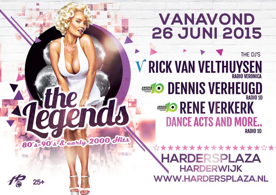 Vanavond @ Hardersplaza, The Legends 80's , 90's early 2000
Don't miss it
