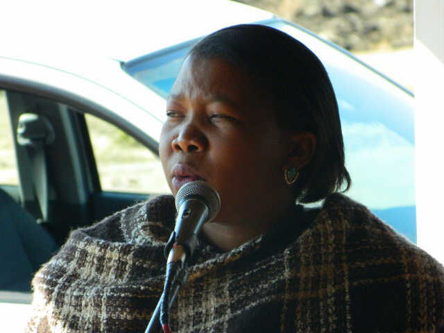 BAMGroup's tweet photo. Chieftainess 'Mats'enolo officially opening today's #LoveYourDistrict Road Show in Mohale's Hoek #LoveYourDistrict http://t.co/cZItCcOkPe