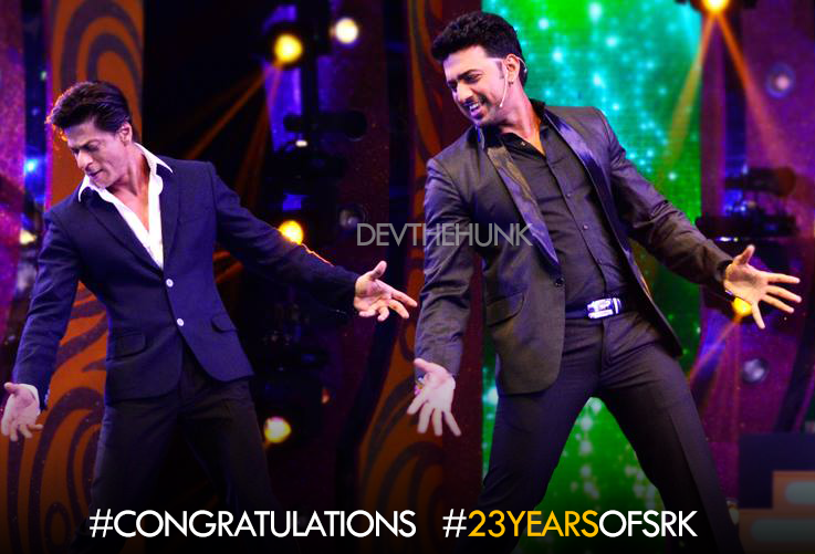 devthehunk's tweet image. Congrats for completing 23 years in #Bollywood.Keep rocking n entertaining us ♥ #23YearsOfSRK @iamsrk