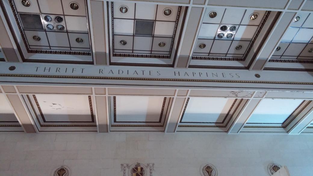 Goughster76's tweet photo. Cool visit to #BirminghamMunicipalBank part of #HiddenSpaces today. @MartinSLewis thought you might like this picture http://t.co/9m0KAXBkY7