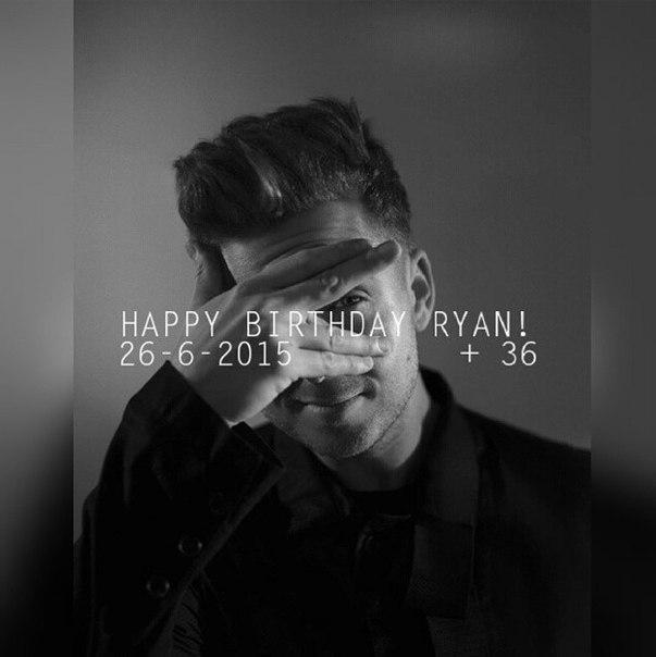 Happy 36 birthday to Ryan Tedder :\) 