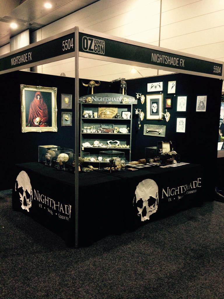 Don't forget to keep your eye out for this stall at <a href="/OzComicCon/">Oz Comic-Con</a>. #NightshadeFX have amazing curios to collect!