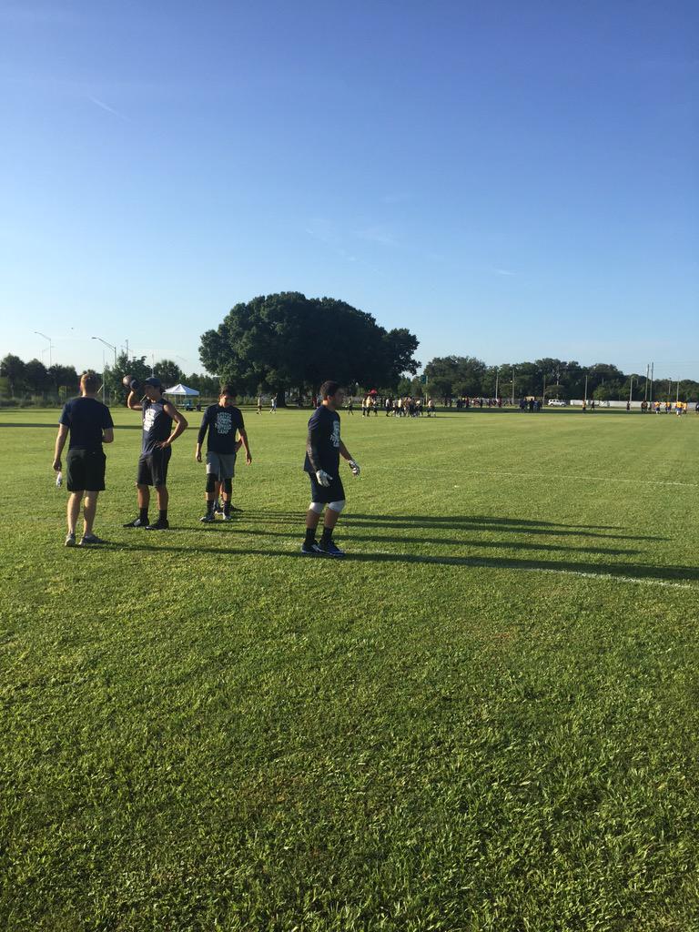 Legacy Football ready to go at the @SSACFootball throw down in Otown 7 on 7 tournament.