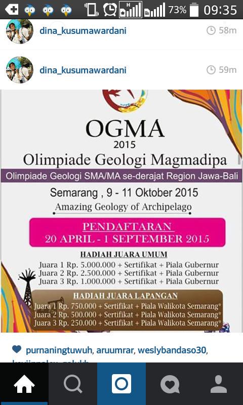 GEMA_undip's tweet photo. kamu anak SMA suka geologi? jangan lewatkan Olimpiade Geologi Magmadipa, Oktober 2015 ! @sman3clp @SMANBANYUMAS  http://t.co/GccmuU3klH