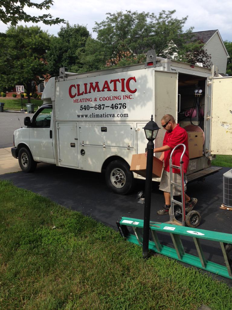ClimaticVA's tweet photo. A client woke up to this &amp; told us it made her day!
Her 15 year old builder grade HVAC system has now been replaced. http://t.co/qFbt1lWsKZ