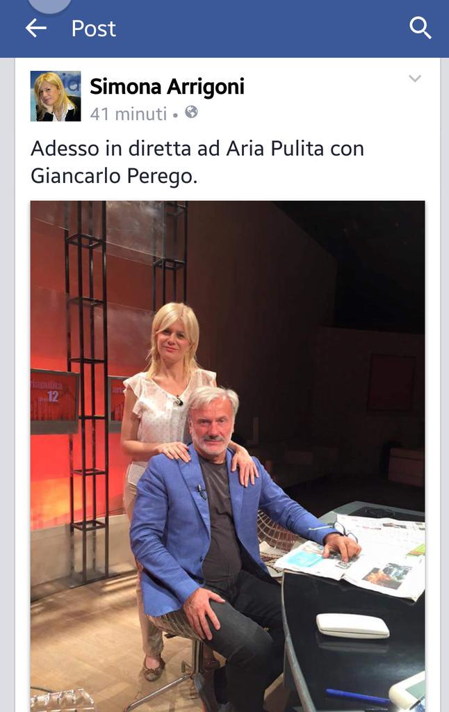 #AriaPulira oggi in diretta-Tv su <a href="/7GOLDTV/">7GOLD</a> , <a href="/SimonaArrigoni1/">SimonaArrigoni</a> con <a href="/GiancaPerego/">Giancarlo Perego</a> !Buona continuazione, e un buon w.e.!