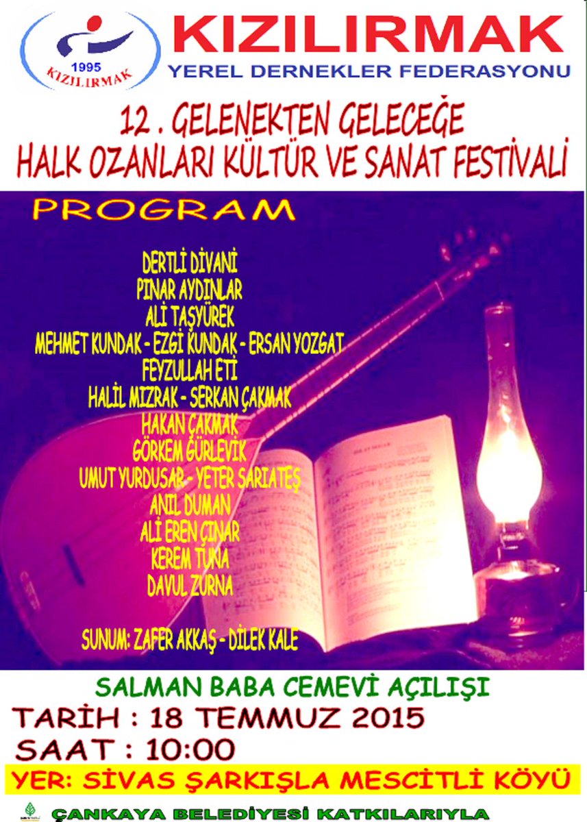 12.Gelenekten Geleceğe Halk Ozanları Kültür ve Sanat Festivali