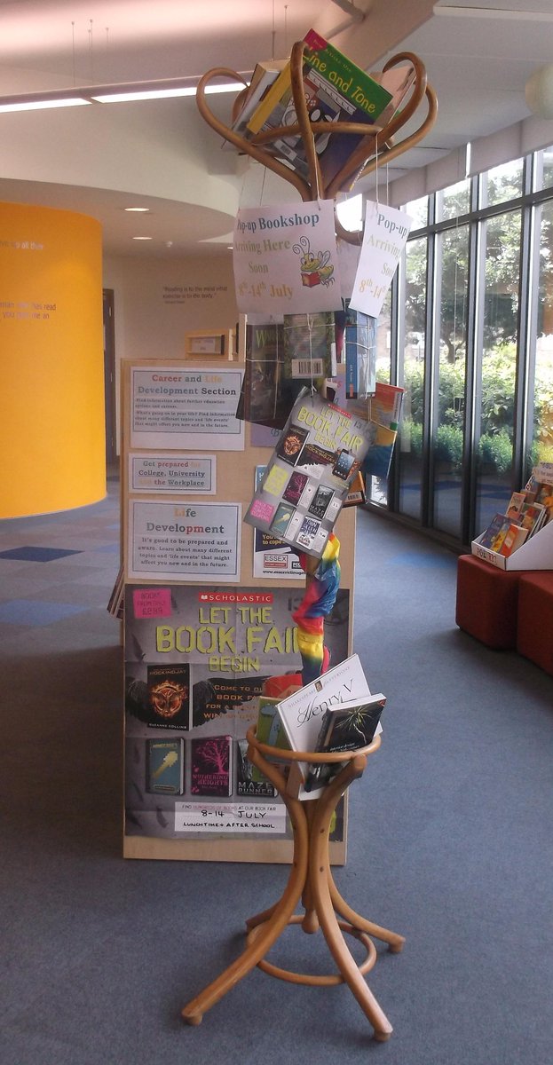 NRA_Library's tweet image. Book Fair coming soon from @Scholastic. Turning the library into a pop-up book shop. Very excited! @NewRickstones