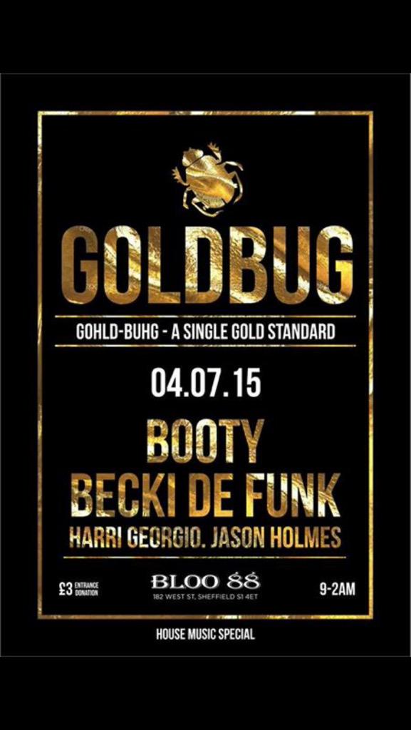 HinisC's tweet photo. We're coming #Sheffield #weekend #Goldbug #housemusic  @bloo88sheffield  @HarriGeorgio @michaelboot1  @BeckiDeFunk http://t.co/3U2nDLyLZD