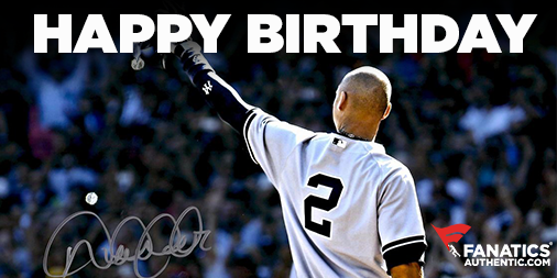 REmessage to wish The Captain a Happy Birthday!! Derek Jeter turns 41 today »  