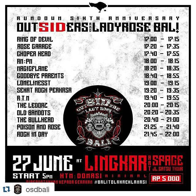 Besok ! di lingkar art space ,gatsu timur.