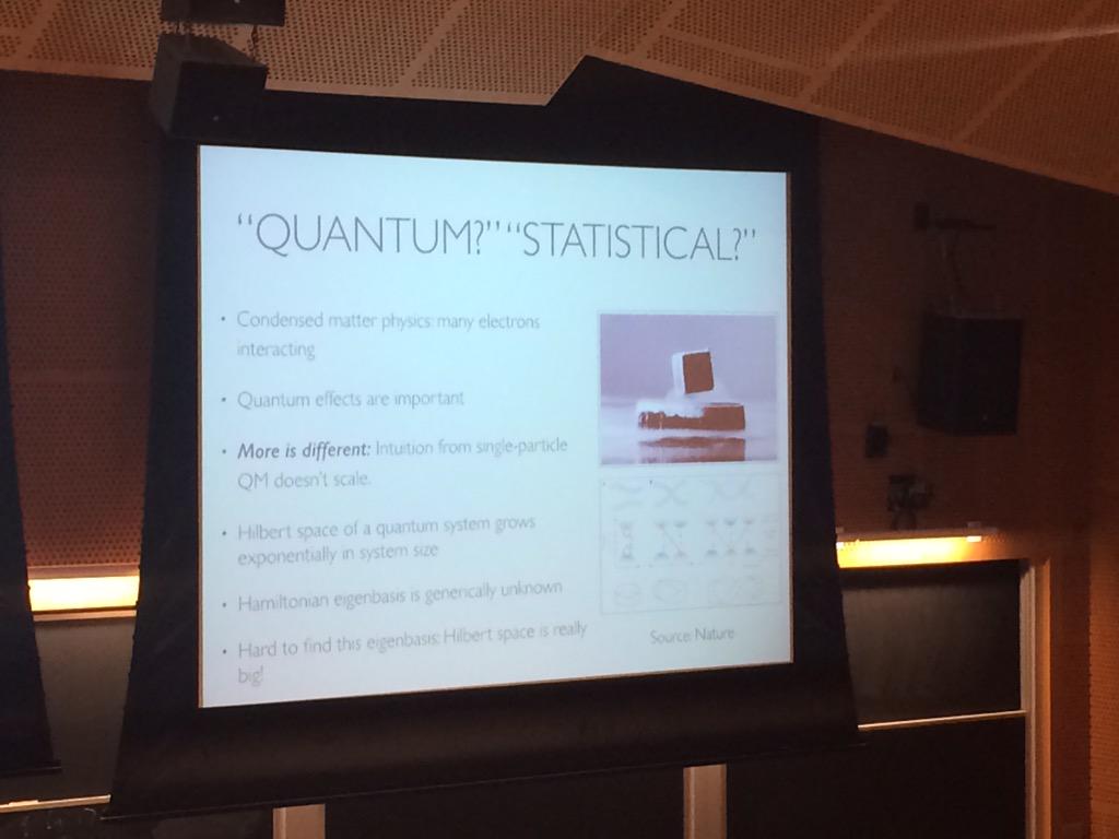 MCanalytics's tweet photo. Amazing clarity on quantum statistical simulations by Katie Hyatt #juliacon2015  for condensed matter physics http://t.co/VwT7XJsvS2
