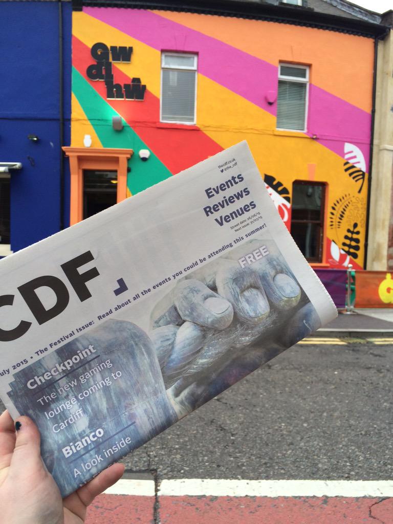 The_CDF's tweet photo. Here's your new issue Cardiff...pic featuring the rad redesign outside @GwdihwCafeBar #cardiff #cdfviews #thecdf http://t.co/ekSVneueP1