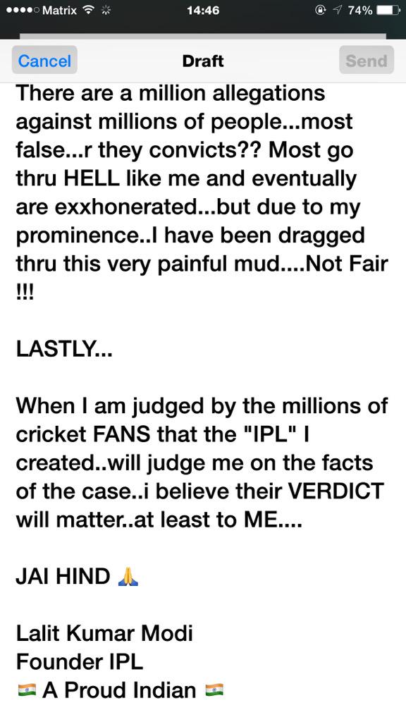 indianewsshorts's tweet image. #LalitModiRevelations 2/2
 :
@LalitKModi