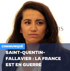 .<a href="/LydiaGuirous/">Lydia Guirous</a> "Saint-Quentin-Fallavier : la France est en guerre"  republicains.fr/actualites_sai… #Isère