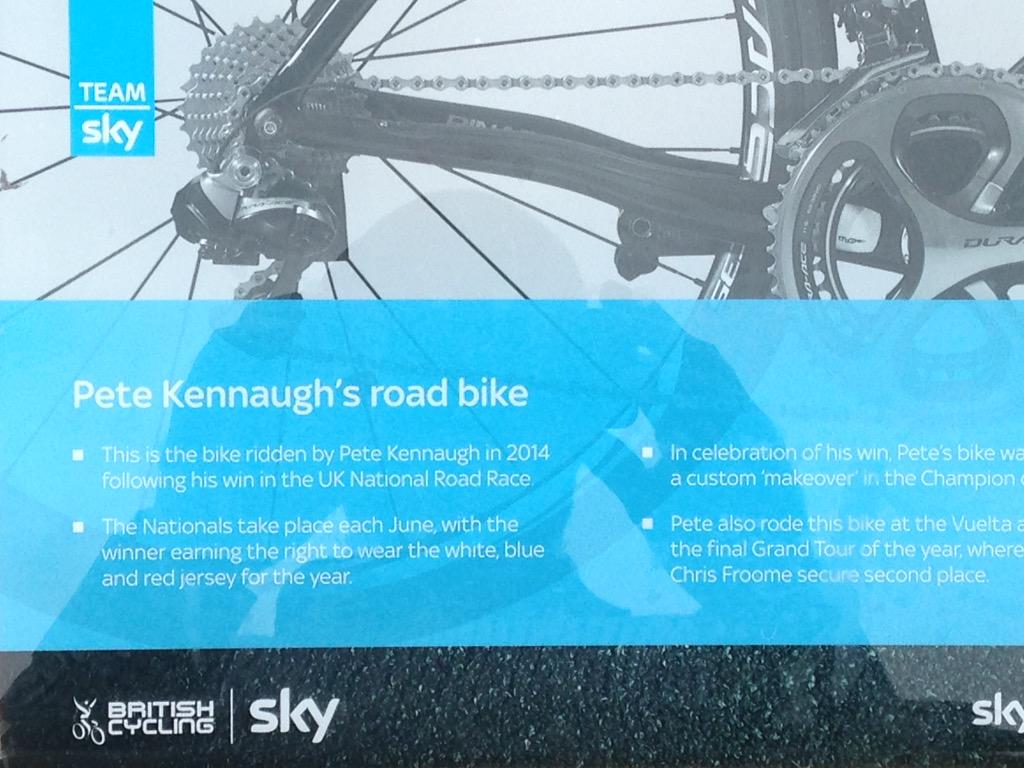 PeterRiddell_NE's tweet image. Hot favourite for the national champs on Sunday @Petekennaugh , check out his bike at Sky Ride #newcastlegateshead!