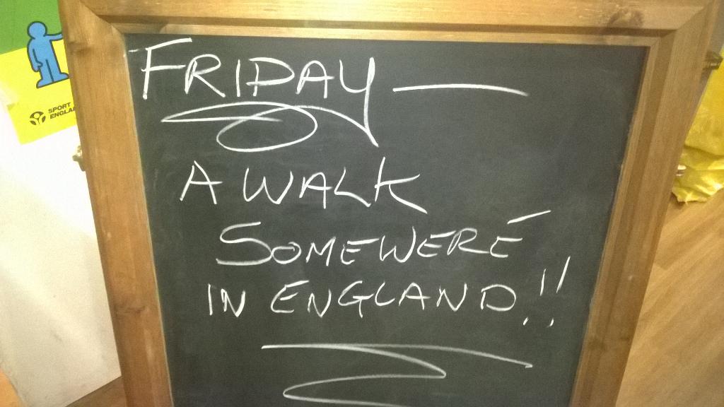 NewWortleyCC's tweet photo. Who knows where the men's walking group went today... They did leave a clue! @CityConnect1 @handywriter4u @cathbeany http://t.co/PpE9Jpk2Ik