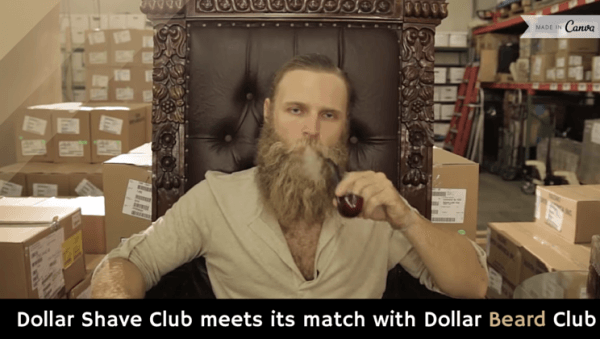 GuyKawasaki's tweet photo. Dollar Shave Club meets its match with Dollar Beard Club [video] http://t.co/UnPKxcLAoL http://t.co/FUgtBZ6zVw