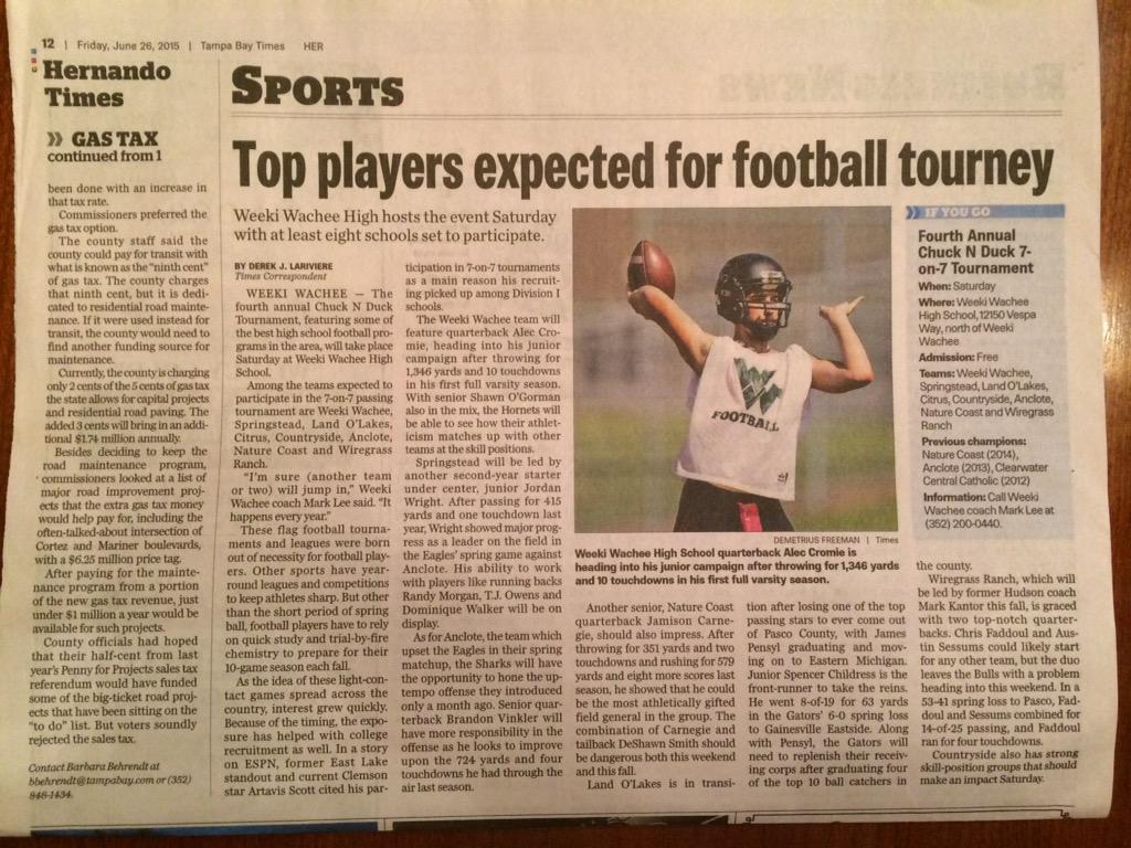 CoachGiga's tweet image. Going to be a fun weekend up at Weeki Wachee. #7on7football #Tournament #skillsondisplay