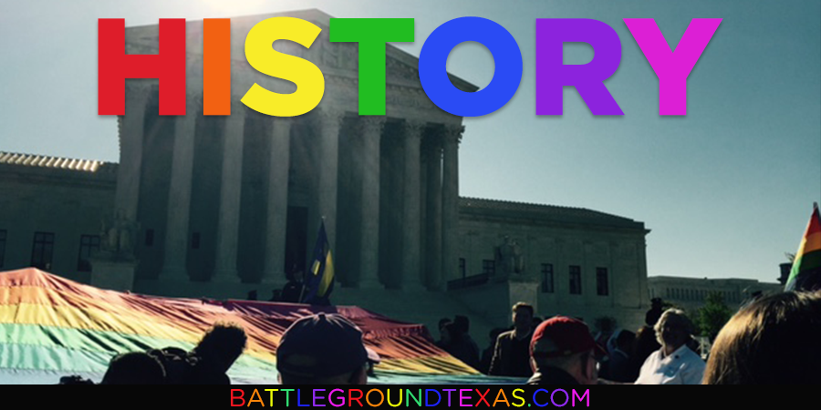 BGTX's tweet photo. #LoveWins!!! We're jumping for joy with every LGBT Texan today. #LoveIsLove, once and for all. #SCOTUS http://t.co/uYri8eSJeX