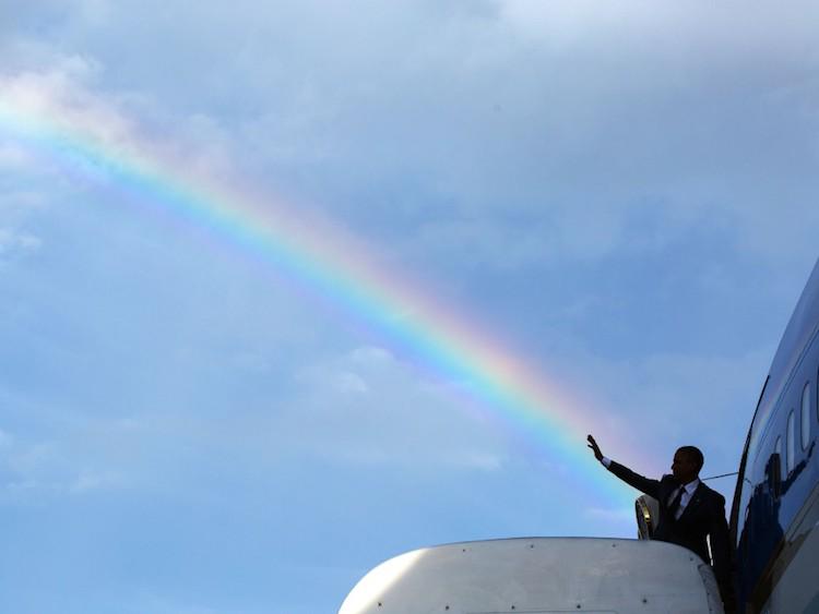 EXCLUSIVE PIC: Obama announces the #SCOTUSMarriage decision.