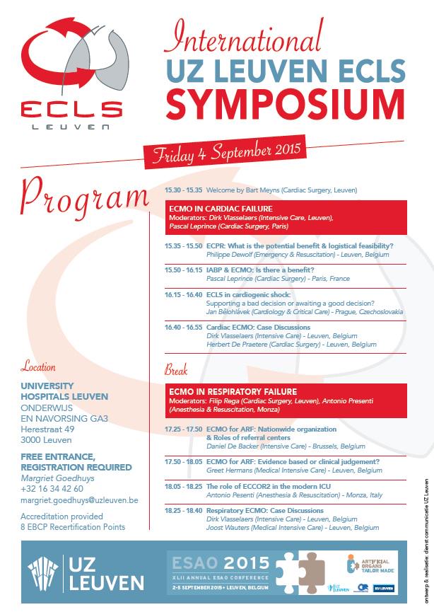 ECLS symposium <a href="/UZLeuven/">UZ Leuven</a>