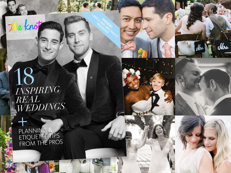 theknot's tweet photo. #LoveWins <3 Celebrate with our favorite same-sex real weddings! http://t.co/EmWwrInynv http://t.co/K2e6HWbMA0