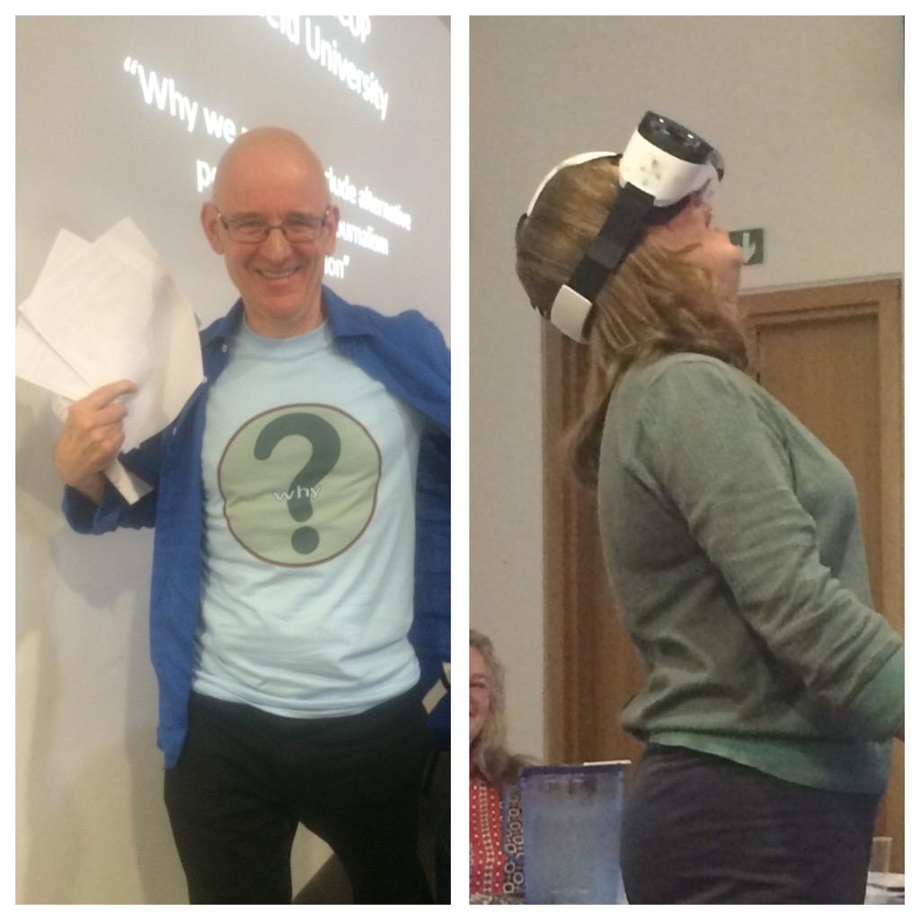 VirtualSarahJ's tweet photo. Photo of the conference...the legendary Harcup and O'Neill @TheAJEUK #ajefutureed @DeirdreAONeill http://t.co/yQnkesGP7P