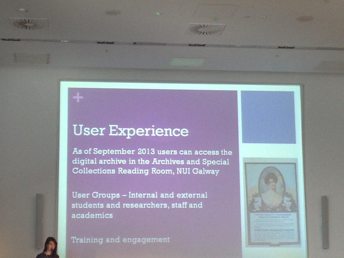 duanaire's tweet image. At #DPASSH @nuigalway Aisling Keane @AislingNiC from @nuigarchives  on @AbbeyTheatre digital archive user experience